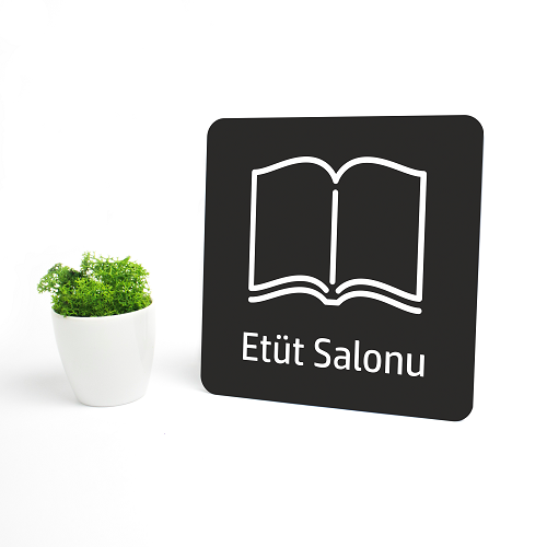 Etüt Salonu Levhası